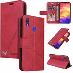 For Honor 10 Lite GQUTROBE Right Angle Leather Phone Case(Red)