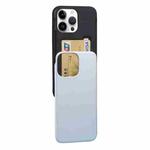 For iPhone 14 Pro GOOSPERY SKY SLIDE BUMPER Sliding Card Slot Phone Case(Silver)