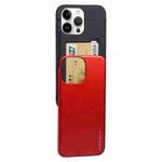 For iPhone 14 Pro Max GOOSPERY SKY SLIDE BUMPER Sliding Card Slot Phone Case (Red)