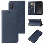 For Xiaomi Mi 8 Explorer Magnetic Closure Leather Phone Case(Blue)