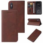 For Xiaomi Mi 8 Explorer Magnetic Closure Leather Phone Case(Brown)