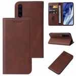 For Xiaomi Mi 9 Pro Magnetic Closure Leather Phone Case(Brown)