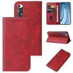 For Xiaomi Mi 10S Magnetic Closure Leather Phone Case(Red)