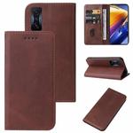 For Xiaomi Poco F4 GT Magnetic Closure Leather Phone Case(Brown)
