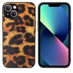 For iPhone 13 Leather Back Phone Case(Tiger Print)
