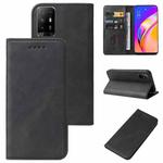 For OPPO F19 Pro+ 5G Magnetic Closure Leather Phone Case(Black)