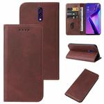 For OPPO K3 Magnetic Closure Leather Phone Case(Brown)