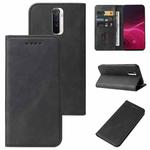 For Realme X2 Pro Magnetic Closure Leather Phone Case(Black)