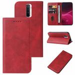 For Realme X2 Pro Magnetic Closure Leather Phone Case(Red)