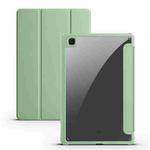 For Samsung Galaxy Tab S6 Lite 2020/2022 Acrylic 3-folding Smart Leather Tablet Case(Green)