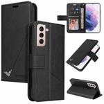 For Samsung Galaxy S22+ 5G GQUTROBE Right Angle Leather Phone Case(Black)