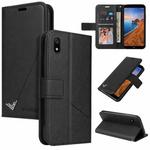 For Samsung Galaxy A01 Core GQUTROBE Right Angle Leather Phone Case(Black)