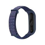 For Xiaomi Mi Band 7 Nylon Two-Section Loop Watch Band(Indigo)