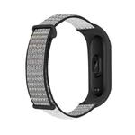 For Xiaomi Mi Band 5 Nylon Two-Section Loop Watch Band(Anchor Grey)