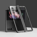 For Samsung Galaxy Z Fold3 5G Electroplating PC Full Coverage Shockproof Phone Case(Black)