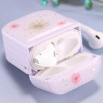 For AirPods 1 / 2 Gypsophila Flowers Pattern Wireless Earphone Protective Case(Pink)