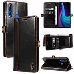 For Huawei P Smart Z / Y9 Prime GQUTROBE RFID Blocking Oil Wax Leather Phone Case(Brown)