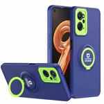 For OPPO A36/A76 4G/A96 4G/Realme 9i Eagle Eye Ring Holder Phone Case(Blue + Green)