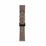 20mm For Samsung Galaxy Watch5 40mm / 44mm Litchi Texture Leather Watch Band(Dark Grey)