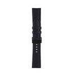 22mm For Samsung Galaxy Watch5 40mm / 44mm Litchi Texture Leather Watch Band(Black)