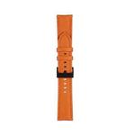 22mm For Samsung Galaxy Watch5 40mm / 44mm Litchi Texture Leather Watch Band(Orange)