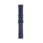 22mm For Samsung Galaxy Watch5 40mm / 44mm Litchi Texture Leather Watch Band(Dark Blue)