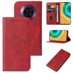 For Huawei Mate 30E Pro 5G Magnetic Closure Leather Phone Case(Red)
