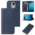 For Honor 5C Pro Magnetic Closure Leather Phone Case(Blue)