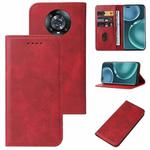 For Honor Magic4 Pro Magnetic Closure Leather Phone Case(Red)