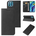 For OPPO Reno4 Lite Magnetic Closure Leather Phone Case(Black)