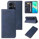 For vivo S15e Magnetic Closure Leather Phone Case(Blue)