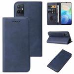 For vivo Y75 5G Magnetic Closure Leather Phone Case(Blue)