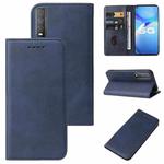 For vivo Y70t Magnetic Closure Leather Phone Case(Blue)