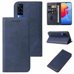 For vivo Y51 2020 (India) / Y31 2021 Magnetic Closure Leather Phone Case(Blue)
