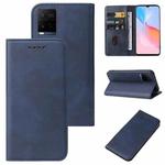 For vivo Y21 2021 Magnetic Closure Leather Phone Case(Blue)