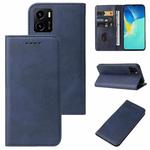 For vivo Y15a Magnetic Closure Leather Phone Case(Blue)