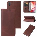 For vivo Y12i Magnetic Closure Leather Phone Case(Brown)