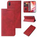 For vivo Y12i Magnetic Closure Leather Phone Case(Red)