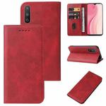 For vivo Y17 / Y15 India / Y12 / Y3 / Y3s / U10 Magnetic Closure Leather Phone Case(Red)