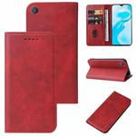For vivo Y1s / Y91C / Y90 Magnetic Closure Leather Phone Case(Red)