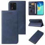 For vivo Y01 Magnetic Closure Leather Phone Case(Blue)