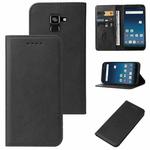 For Samsung Galaxy Feel 2 Magnetic Closure Leather Phone Case(Black)