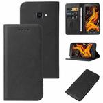 For Samsung Galaxy Xcover 4s Magnetic Closure Leather Phone Case(Black)