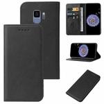 For Samsung Galaxy S9 Magnetic Closure Leather Phone Case(Black)