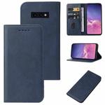 For Samsung Galaxy S10e Magnetic Closure Leather Phone Case(Blue)