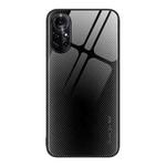 For Huawei nova 8 Pro Texture Gradient Glass TPU Phone Case(Black)