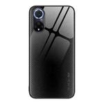 For Huawei nova 9 Texture Gradient Glass TPU Phone Case(Black)