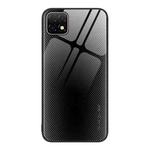 For Huawei Enjoy 20 5G Texture Gradient Glass TPU Phone Case(Black)