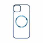 For iPhone 14 Plus TOTUDESIGN AA-188 Crystal Series TPU+PC MagSafe Case (Blue)