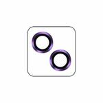 For iPhone 14 / 14 Plus TOTUDESIGN AB-061 Golden Shield Series Metal Frame Camera Lens Film(Purple)